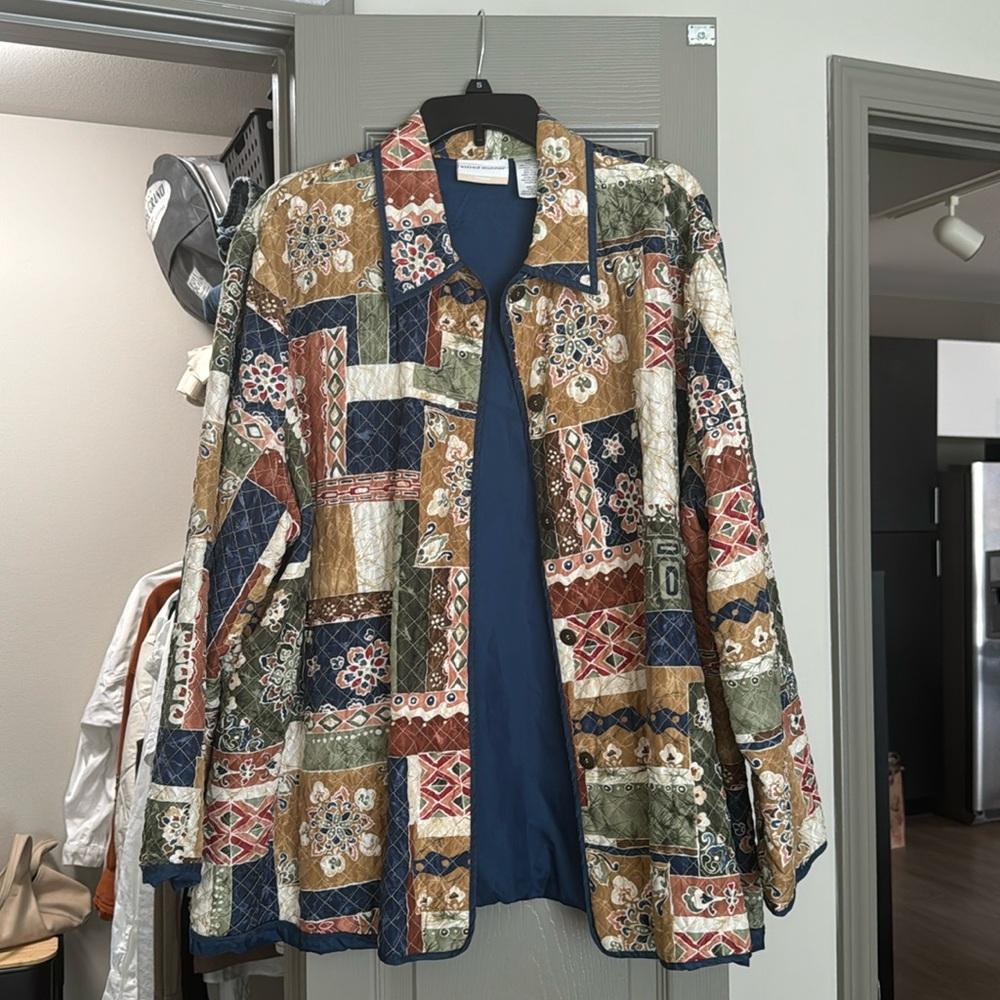 Never worn quilted oversized jacket